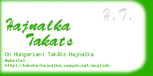 hajnalka takats business card